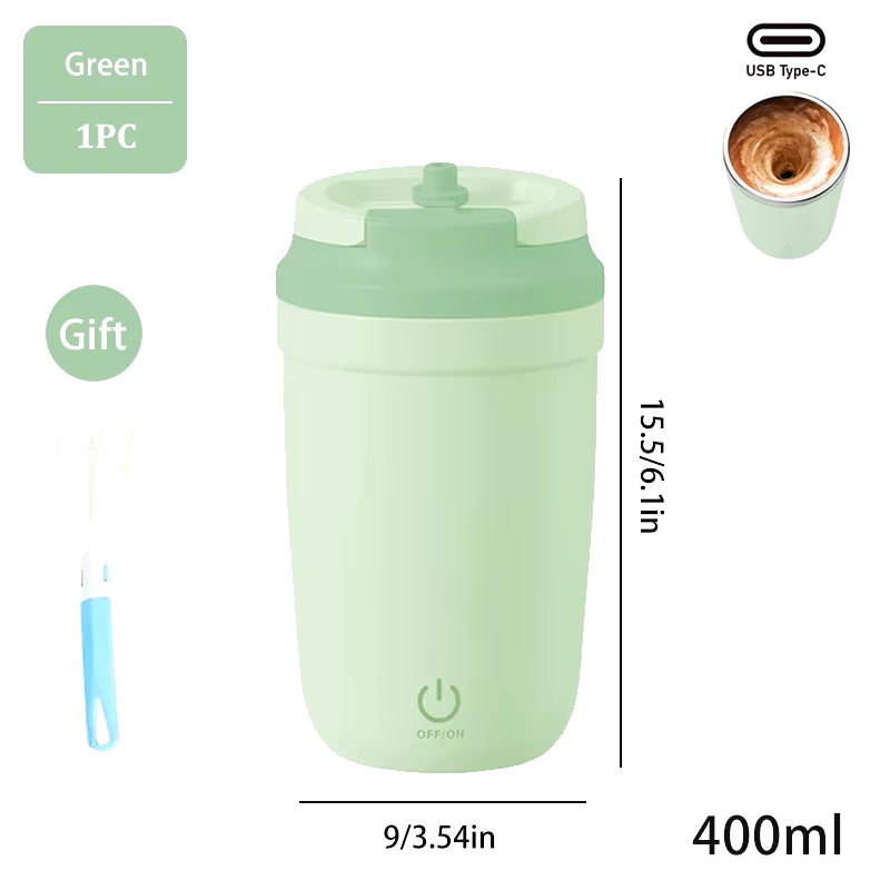 Automatic Self Stirring Mug, Coffee Milk Mixing Cup, Magnetic Stirring, Stainless Steel Electric Blender, 400Ml