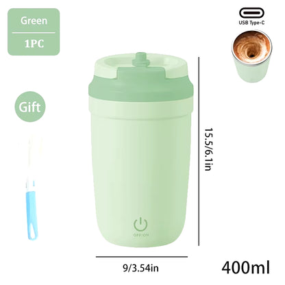 Automatic Self Stirring Mug, Coffee Milk Mixing Cup, Magnetic Stirring, Stainless Steel Electric Blender, 400Ml